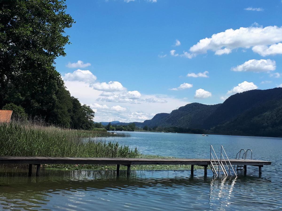 Anna Seeblick Appartement, Haus Haensel&Gretel Am Ossiachersee Mit Direktem Seezugang, Hallenbad 博登斯多夫 外观 照片