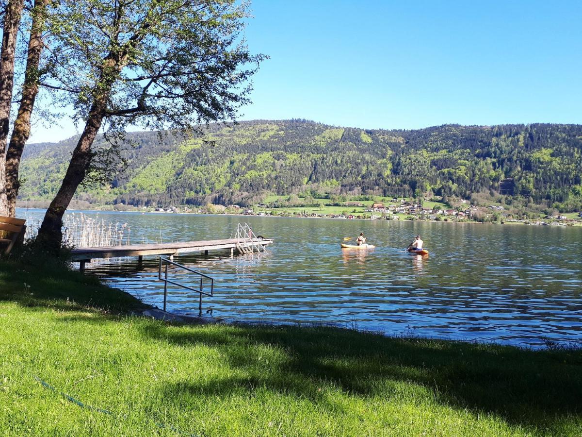 Anna Seeblick Appartement, Haus Haensel&Gretel Am Ossiachersee Mit Direktem Seezugang, Hallenbad 博登斯多夫 外观 照片
